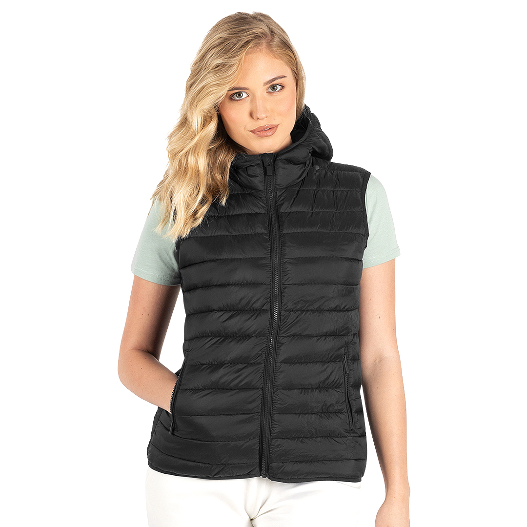 LIBERTY HOOD VEST WOMEN Crna
