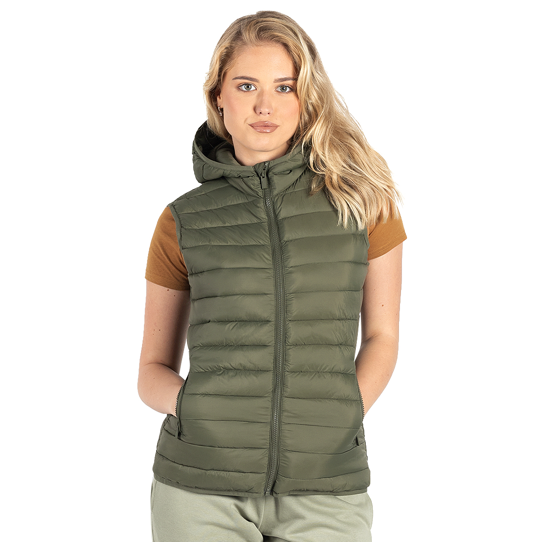 LIBERTY HOOD VEST WOMEN Zelena