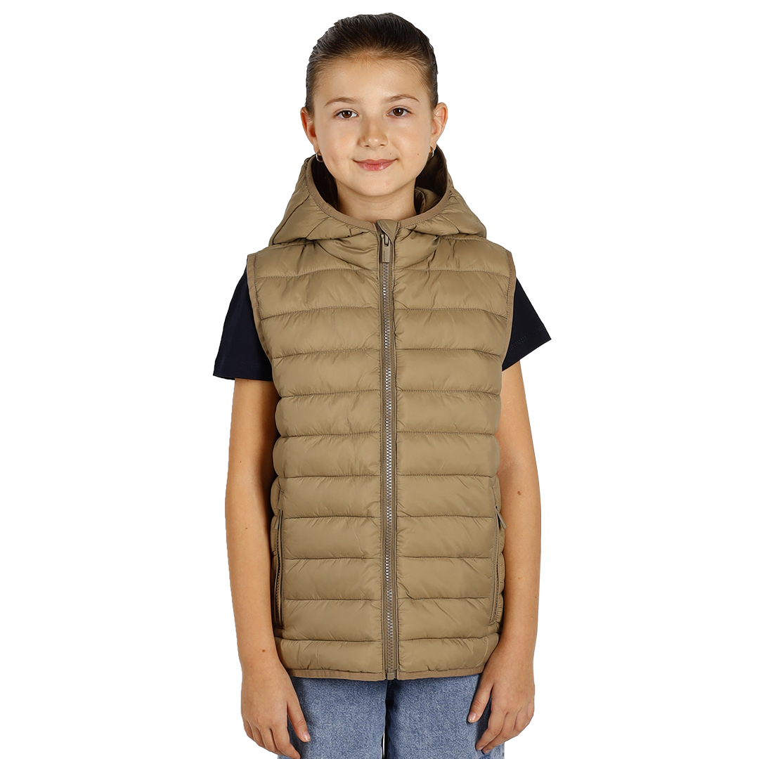 LIBERTY HOOD VEST KID Braon